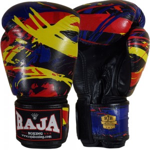 Raja Boxing "Paint" Боксерские Перчатки Тайский Бокс Черные