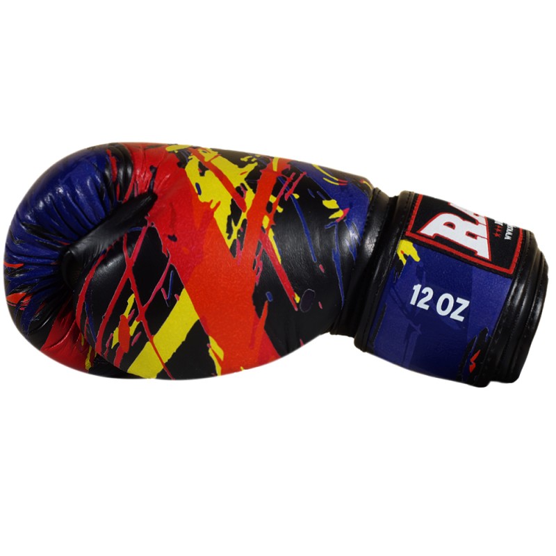 Raja Boxing "Paint" Боксерские Перчатки Тайский Бокс Черные