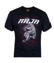 Raja Boxing "Tiger" Футболка Тайский Бокс Хлопок Черная