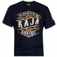 Raja Boxing "Vintage" Футболка Тайский Бокс Хлопок Черная