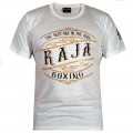 Raja Boxing "Vintage" Футболка Тайский Бокс Хлопок Белая