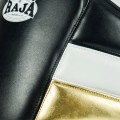 Raja Boxing "Premium" Пояс Тренера Тайский Бокс Черный с Бело-Золотым	