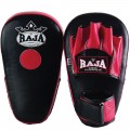 Raja Boxing RPM-7A Лапы Боксерские Тайский Бокс Черно-Красные