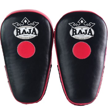 Raja Boxing RPM-7A Лапы Боксерские Тайский Бокс Черно-Красные	