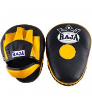 Raja Boxing RPM-6A Лапы Боксерские Тайский Бокс Черно-Желтые