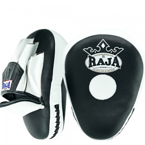 Raja Boxing RPM-6A Лапы Боксерские Тайский Бокс Черно-Белые