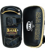 Raja Boxing "Premium" Тайские Пады Тайский Бокс Черно-Золотой