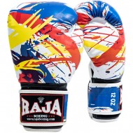 Raja Boxing "Paint" Боксерские Перчатки Тайский Бокс Белые