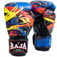 Raja Boxing "Paint" Боксерские Перчатки Тайский Бокс Черные