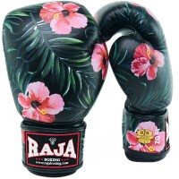 Raja Boxing "Shaba" Боксерские Перчатки Тайский Бокс Черные