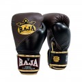 Raja Boxing "Air 2" Боксерские Перчатки Тайский Бокс Черно-Коричневые