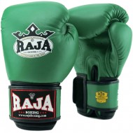 Raja Boxing Боксерские Перчатки Тайский Бокс "Single Color" Зеленые