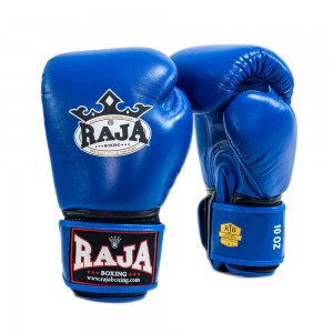 Raja Boxing Боксерские Перчатки Тайский Бокс "Single Color" Синие