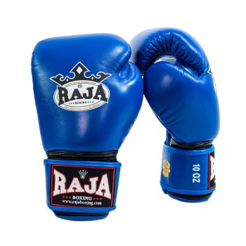 Raja Boxing Боксерские Перчатки Тайский Бокс "Single Color" Синие