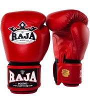Raja Boxing Боксерские Перчатки Тайский Бокс "Single Color" Красные