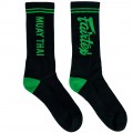 Fairtex SOCK3 Носки Dry-Fit Tech Черно-Зеленые