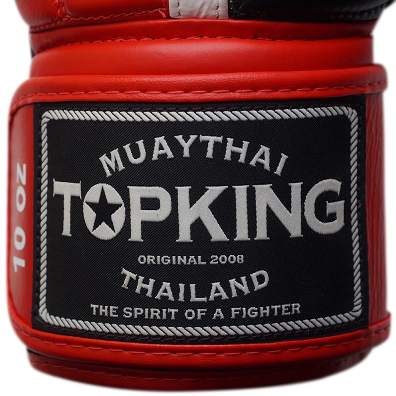 Top King "Full Impact Triple Tone" Боксерские Перчатки Тайский Бокс Red