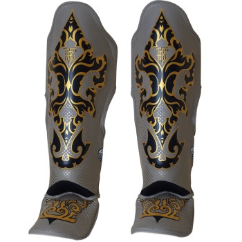 Top King TKSGKN-01 Защита Голени Тайский Бокс "Kanok" Бежевая	
