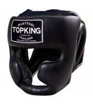 Top King TKHGFC-EV Боксерский Шлем Тайский Бокс "Full Coverage" Черный