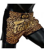Fairtex BS1709 Шорты Тайский Бокс "Slim" Леопард