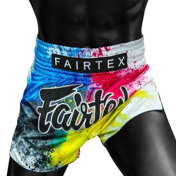 Fairtex BS1937 "Acid Jazz" Шорты Тайский Бокс White