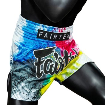 Fairtex BS1937 "Acid Jazz" Шорты Тайский Бокс White