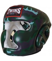 Twins Special FHGL3-AR Боксерский Шлем Тайский Бокс Green