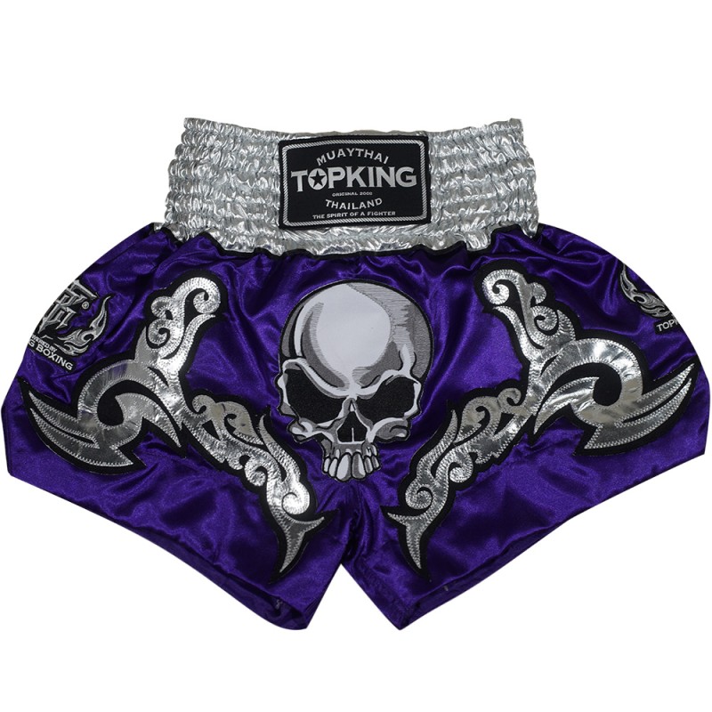 Top King TKTBS-046 Skull Шорты Тайский Бокс Фиолетовый размер М	