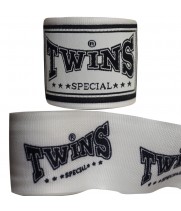 Twins Special CH8 Бинты Боксерские Тайский Бокс Эластичные Белые