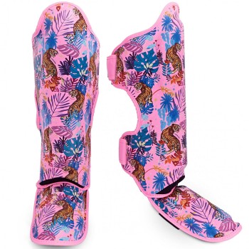 Top King "Wild Tiger" Защита Голени Тайский Бокс Pink