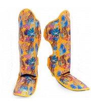Top King "Wild Tiger" Защита Голени Тайский Бокс Yellow