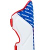Top King "Full Impact Triple Tone" Защита Голени Тайский Бокс White-Blue-Red
