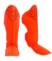Top King "Full Impact Single Tone" Защита Голени Тайский Бокс Orange