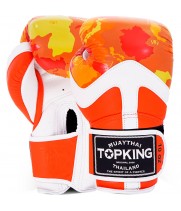 Top King "Camouflage" Боксерские Перчатки Тайский Бокс Orange