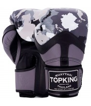 Top King "Camouflage" Боксерские Перчатки Тайский Бокс Gray