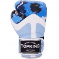 Top King "Camouflage" Боксерские Перчатки Тайский Бокс Blue