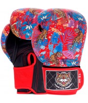 Top King "Wild Tiger" Боксерские Перчатки Тайский Бокс Red-Black
