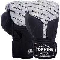 Top King "Full Impact Double Tone" Боксерские Перчатки Тайский Бокс Silver-Black