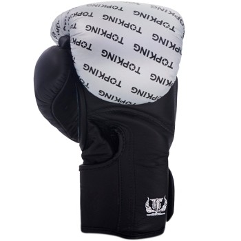 Top King "Full Impact Double Tone" Боксерские Перчатки Тайский Бокс Silver-Black
