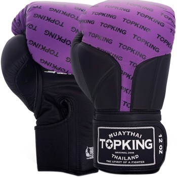 Top King "Full Impact Double Tone" Боксерские Перчатки Тайский Бокс Purple-Black