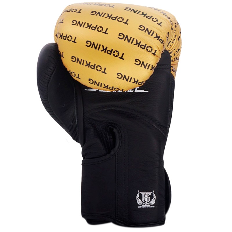 Top King "Full Impact Double Tone" Боксерские Перчатки Тайский Бокс Gold-Black