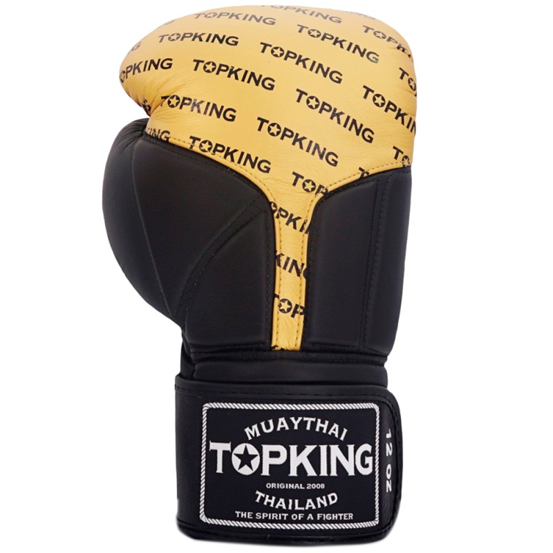 Top King "Full Impact Double Tone" Боксерские Перчатки Тайский Бокс Gold-Black