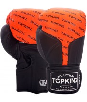 Top King "Full Impact Double Tone" Боксерские Перчатки Тайский Бокс Orange-Black