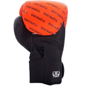 Top King "Full Impact Double Tone" Боксерские Перчатки Тайский Бокс Orange-Black