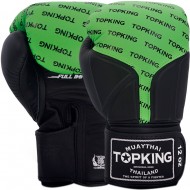 Top King "Full Impact Double Tone" Боксерские Перчатки Тайский Бокс Green-Black