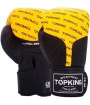 Top King "Full Impact Double Tone" Боксерские Перчатки Тайский Бокс Yellow-Black