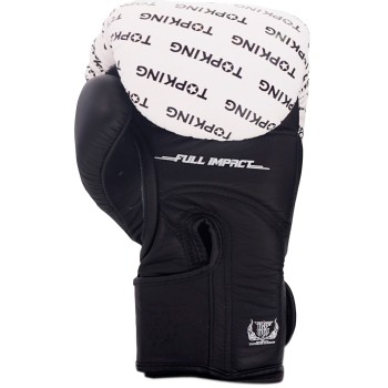 Top King "Full Impact Double Tone" Боксерские Перчатки Тайский Бокс White-Black