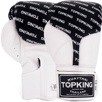 Top King "Full Impact Double Tone" Боксерские Перчатки Тайский Бокс Black-White