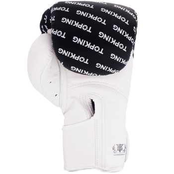 Top King "Full Impact Double Tone" Боксерские Перчатки Тайский Бокс Black-White