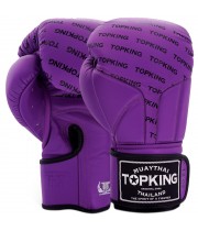 Top King "Full Impact Single Tone" Боксерские Перчатки Тайский Бокс Purple